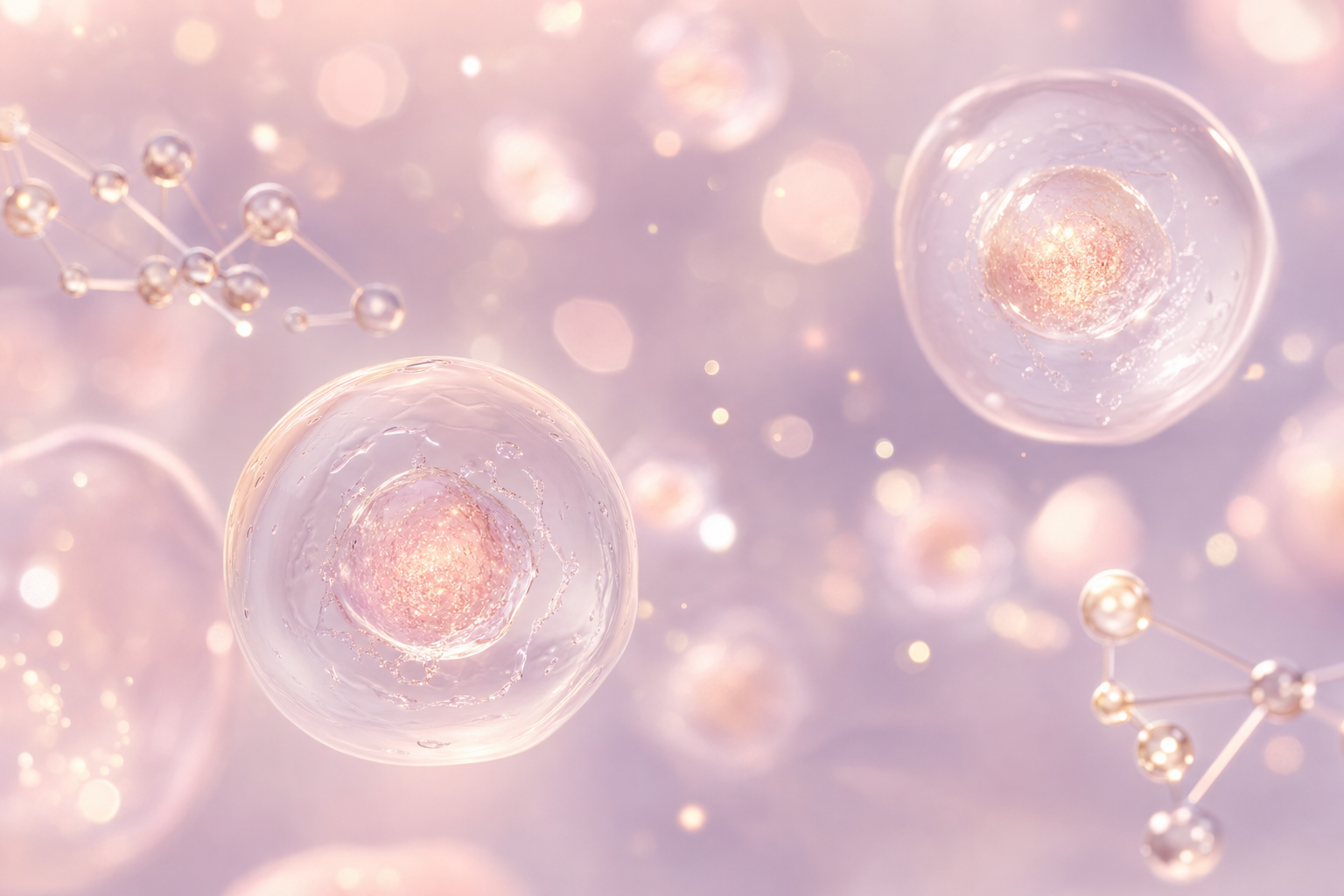 細胞と分子構造のイメージ / Cellular science imagery